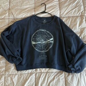 UO Vintage Sweater - Navy Blue